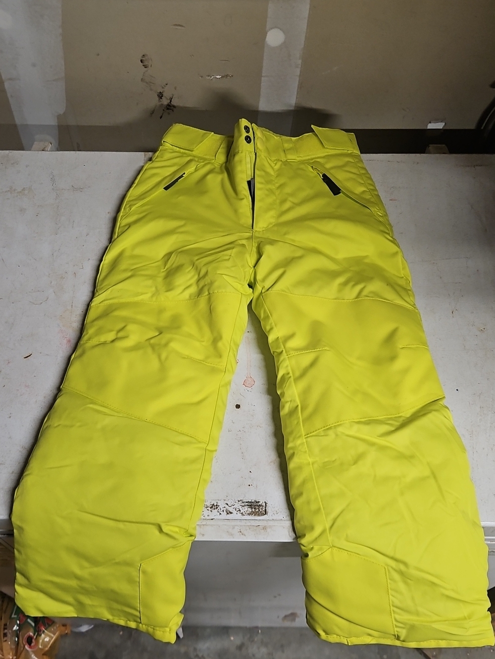 High-Visibility Yellow Kids Outdoor Snow Pants
